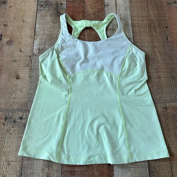 lululemon athletica Tops - Lululemon womens size S lime green Racerback Tank Top Polyester & Spandex